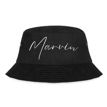 Marvin Name T-Shirt Gift for Men - Bucket Hat - black - Front - Lela (165cm)