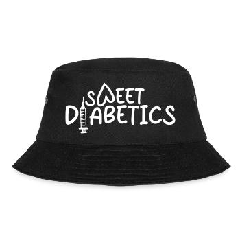 Diabetes Spruch - Bucket Hat - Schwarz - Vorne - Lela (165cm)