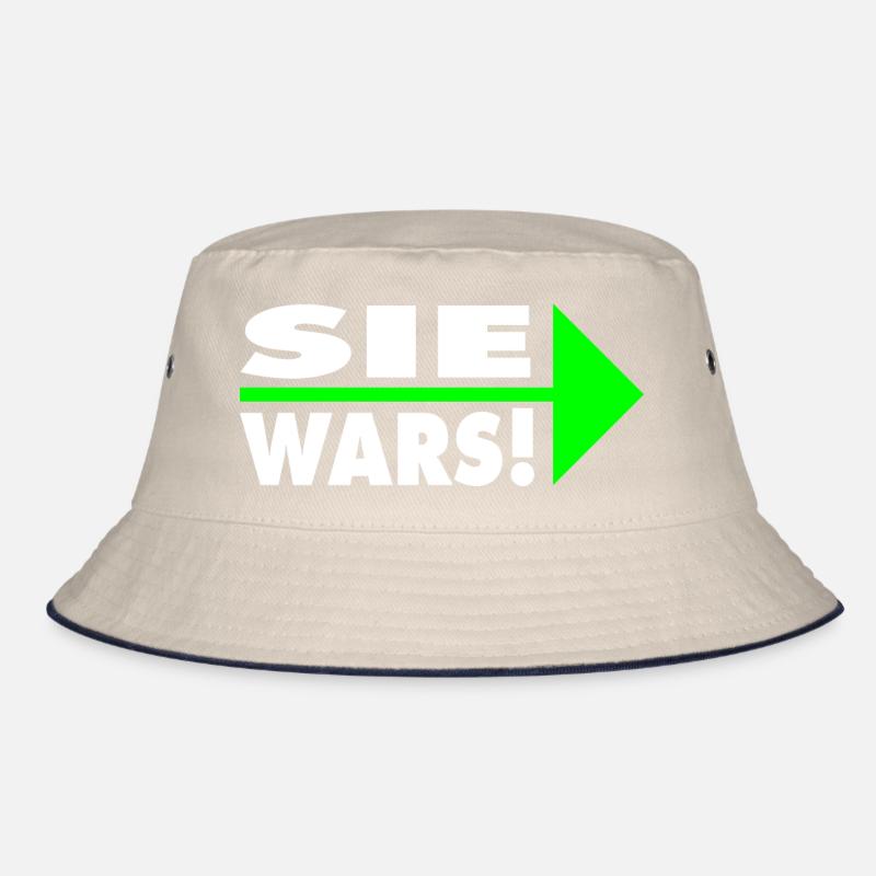 Sie wars! Partner- oder Partyshirt Bucket Hat
