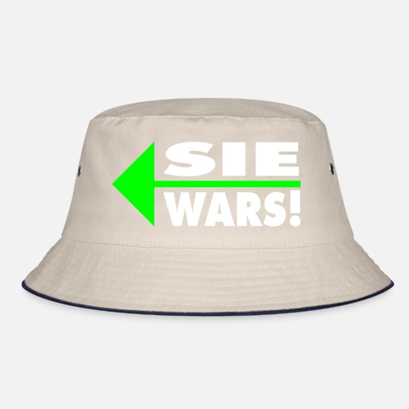 Sie wars! Partner- oder Partyshirt Bucket Hat