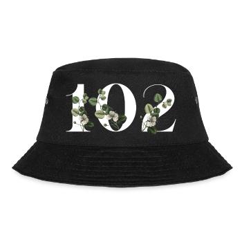 Numéro 102 floral vert - 102e anniversaire floral - Bob - noir - Devant - Lela (165cm)