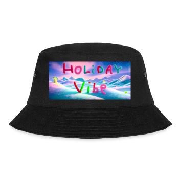 Winter Wonderland Holiday Vibe - Bucket Hat - black - Front - Lela (165cm)