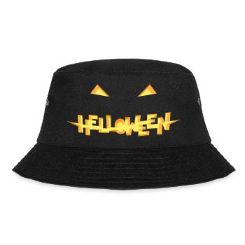 Helloween Pumpkin Type Face - Bucket Hat - Schwarz - Vorne - Lela (165cm)