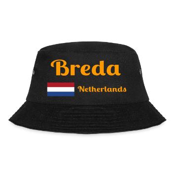 Breda Netherlands- Stylish prints - Bucket Hat - black - Front - Lela (165cm)