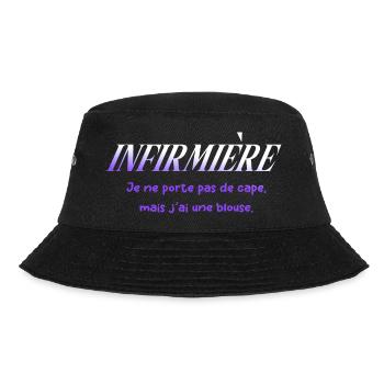 KRANKENSCHWESTER KRANKENSCHWESTER DOKTOR HUMOR DRÖLES - Bucket Hat - Schwarz - Vorne - Lela (165cm)