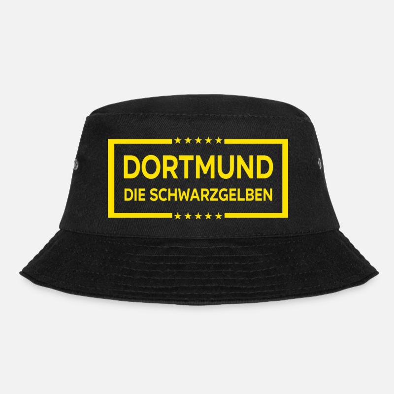 Dortmund: Die Schwarzgelben - Bucket Hat - Schwarz