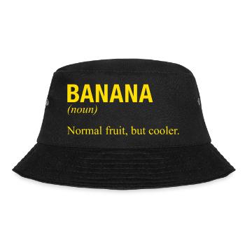 BANANA Banane - Bucket Hat - Schwarz - Vorne - Lela (165cm)
