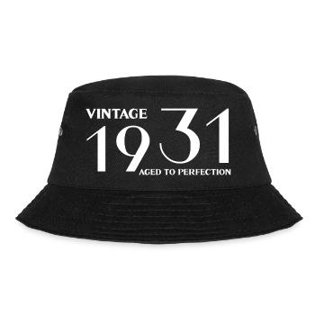 Vintage 1931 aged to perfection - Bucket Hat - black - Front - Lela (165cm)