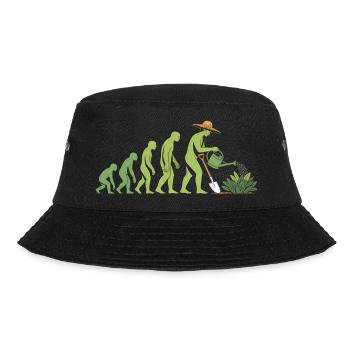 Evolution Gärtnern Gärtnern Gärtnern Gärtnern - Bucket Hat - Schwarz - Vorne - Lela (165cm)