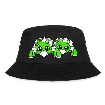 2 Turtles Couple Sister Wife Girlfriends - Bucket Hat - black - Front - Lela (165cm)