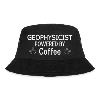 Geophysicist Powered By Coffee Geophysics - Bucket Hat - Schwarz - Vorne - Lela (165cm)