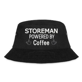 Storeman Powered By Coffee - Bucket Hat - Schwarz - Vorne - Lela (165cm)