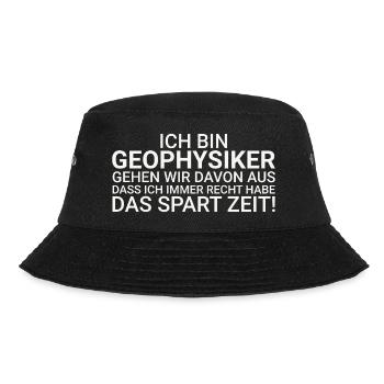 Geophysiker Zeit Sparen Geophysik - Bucket Hat - Schwarz - Vorne - Lela (165cm)