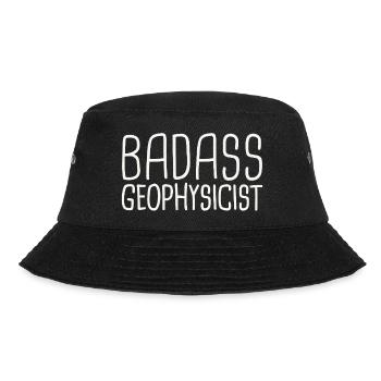 Geophysicist Badass Geophysics - Bucket Hat - Schwarz - Vorne - Lela (165cm)