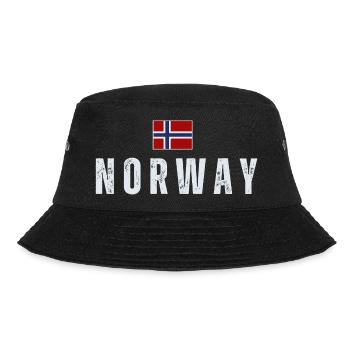 Norwegian flag, Norwegian patriot - Bucket Hat - black - Front - Lela (165cm)