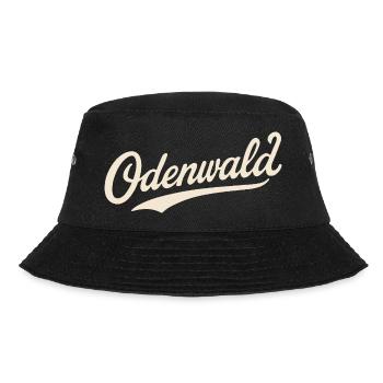 Odenwald Schriftzug Retro - Bucket Hat - Schwarz - Vorne - Lela (165cm)
