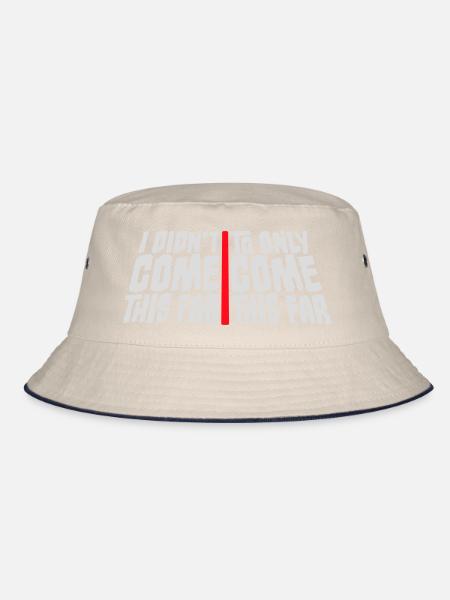 I Didn't Come This Far To Only Come This Far Motto - Bucket Hat - ecru/navy - Front