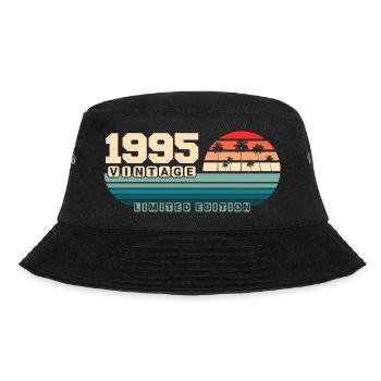 30th Birthday 1995 Vintage 1995 Retro Sunset - Bucket Hat - black - Front - Lela (165cm)