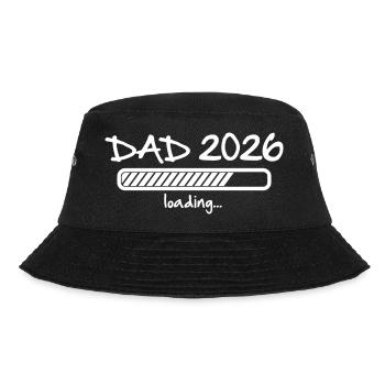 DAD 2026 Loading Pregnancy Baby Invites - Dad - Bucket Hat - black - Front - Lela (165cm)