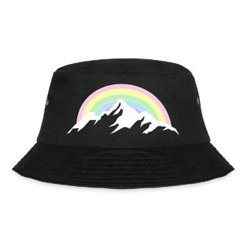 Mountain Rainbow Nature Lover - Bucket Hat - black - Front - Lela (165cm)