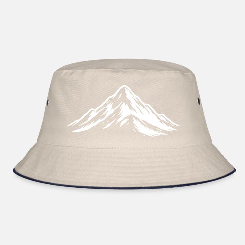 Mountains icon Hill Bucket Hat