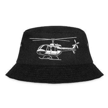 Helicopter design for real helicopter fans - Bucket Hat - black - Front - Lela (165cm)