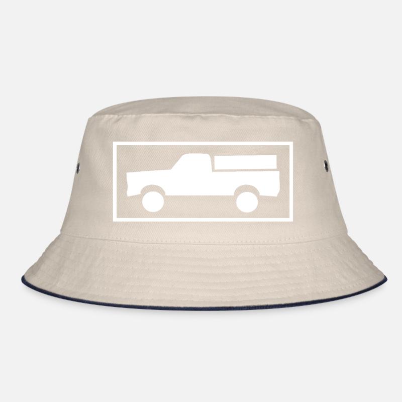Pickup-Silhouette im Rahmen Bucket Hat