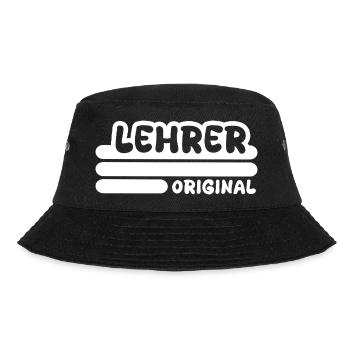 Spruch Lehrer - Bucket Hat - Schwarz - Vorne - Lela (165cm)