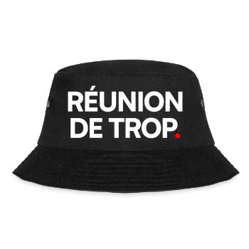 Réunion de trop. Humour bureau minimaliste - Bob - noir - Devant - Lela (165cm)