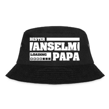 Anselm als Geburt - Bucket Hat - Schwarz - Vorne - Lela (165cm)