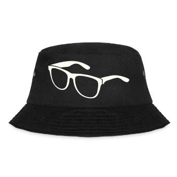 Sunglasses Silhouette Minimal Print - Bucket Hat - black - Front - Lela (165cm)
