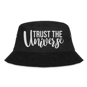 Trust The Universe Spirituell Universum Zitat Logo - Bucket Hat - Schwarz - Vorne - Lela (165cm)