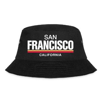 San Francisco California Retro - Bucket Hat - black - Front - Lela (165cm)