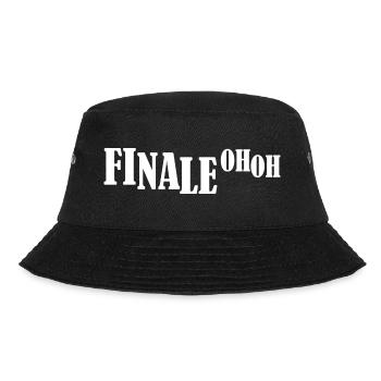 Finale | Fußball Volleyball Handball Turnier Fan - Bucket Hat - Schwarz - Vorne - Lela (165cm)