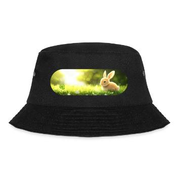 Glückshäschen - Bucket Hat - Schwarz - Vorne - Lela (165cm)
