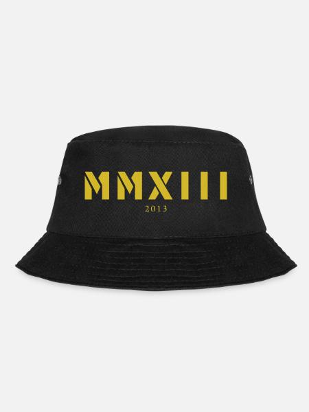 Römische Zahl Geburtsjahr Made in 2013 - Bucket Hat - Schwarz