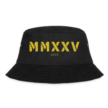 Römische Zahl Geburtsjahr Made in 2025 - Bucket Hat - Schwarz - Vorne - Lela (165cm)