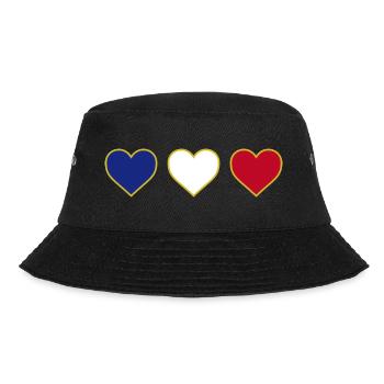 I love France heart - Bucket Hat - black - Front - Lela (165cm)