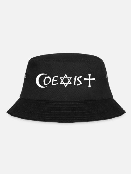 coexist - Bucket Hat - Schwarz