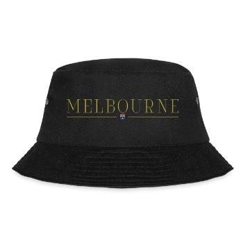 Melbourne, Australien Fan Outfit T Shirt Design - Bucket Hat - Schwarz - Vorne - Lela (165cm)