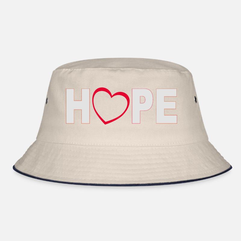 Hope mit Herz Bucket Hat