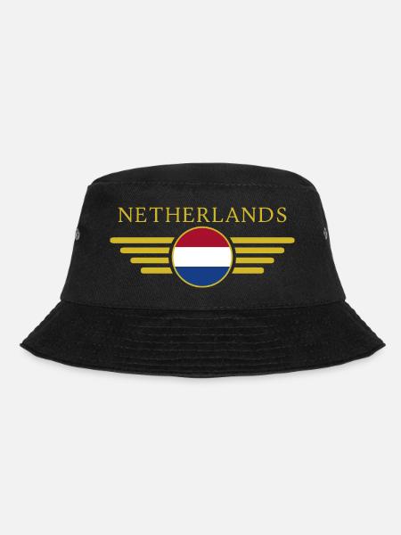 Ich liebe Niederlande, Eleganz Stil Design T-Shirt - Bucket Hat - Schwarz