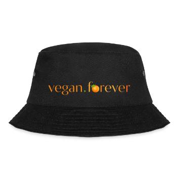 Vegan forever orange fruit - Bucket Hat - black - Front - Lela (165cm)