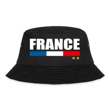 Frankreich Fußball-Europameisterschaft Frankreich - Bucket Hat - Schwarz - Vorne - Lela (165cm)
