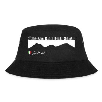 Königsspitze Monte Zebru Ortler Südtirol Italien - Bucket Hat - Schwarz - Vorne - Lela (165cm)