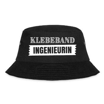 Klebeband duct tape ducttape alles kleben flicken - Bucket Hat - Schwarz - Vorne - Lela (165cm)