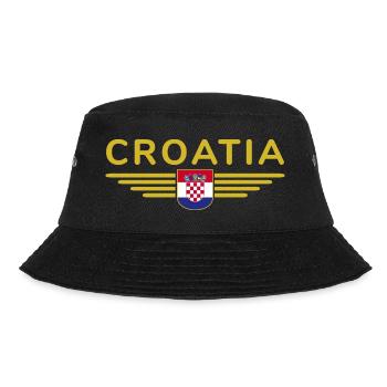 J’aime la Croatie, T-shirt design de style élégance - Bob - noir - Devant - Lela (165cm)