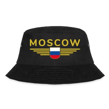 Moscow T-Shirt – Metropolis of Elegance - Bucket Hat - black - Front - Lela (165cm)