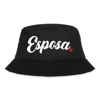 Esposa Cute Wife To Be Bride Couple Wedding Gift - Bucket Hat - black - Front - Lela (165cm)