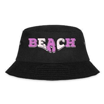 Beach pink 1 - Bucket Hat - Schwarz - Vorne - Lela (165cm)